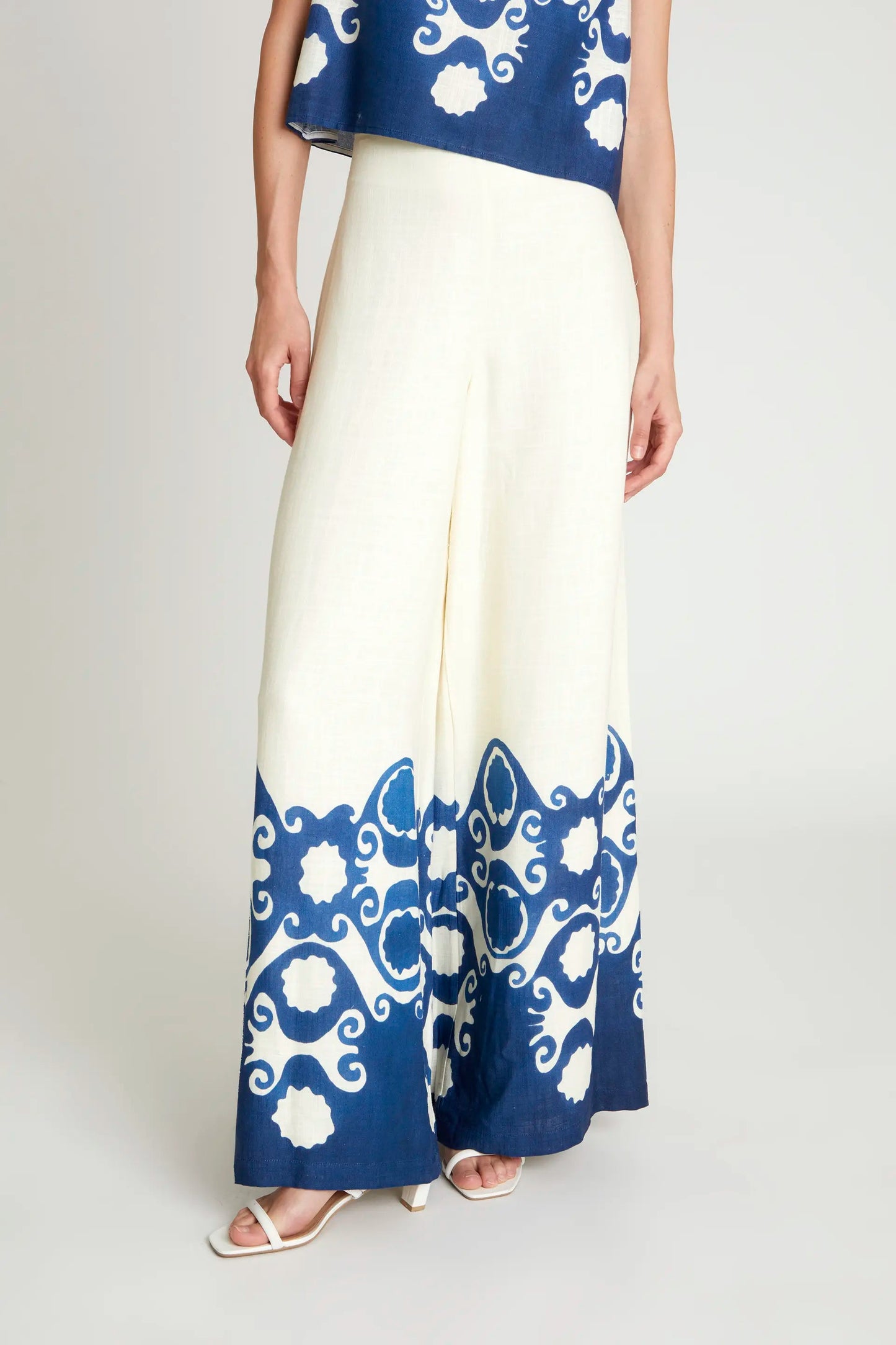 Pantaloni dritti stampati Goa