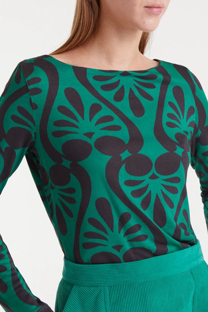 T-shirt con stampa Baroque