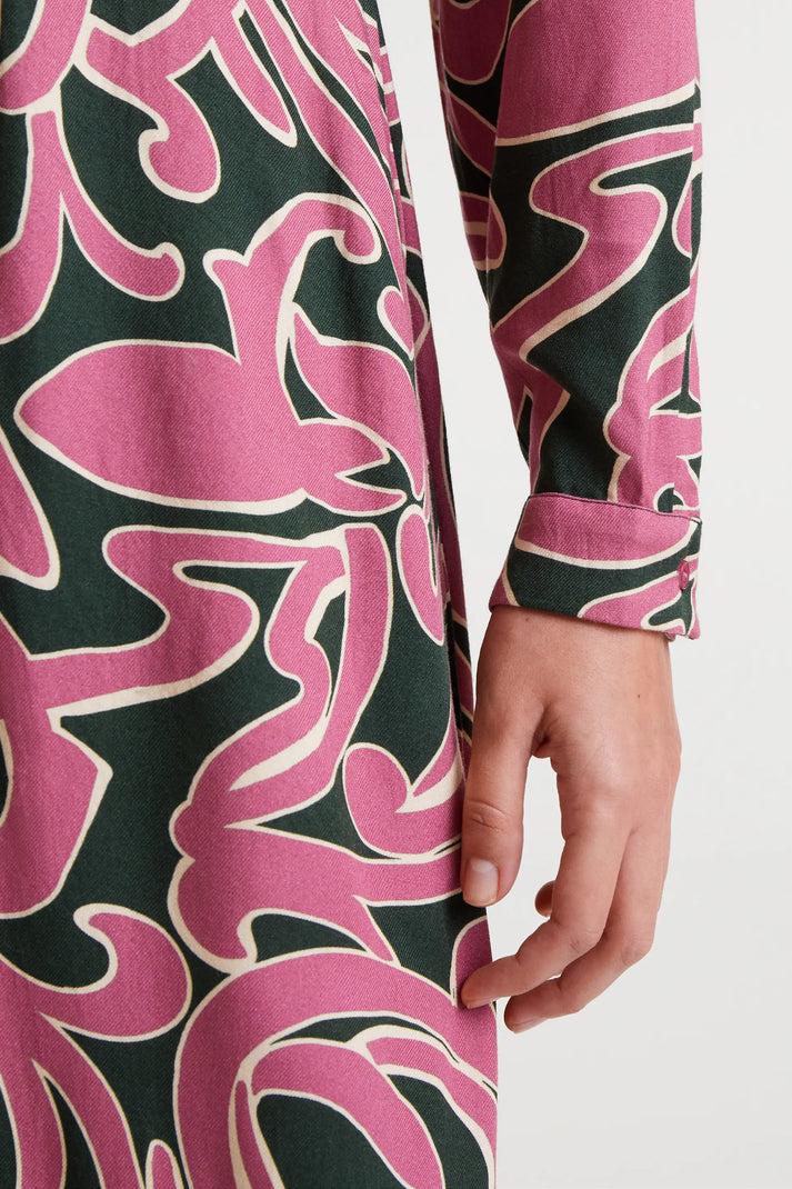 Abito midi con stampa Pastures