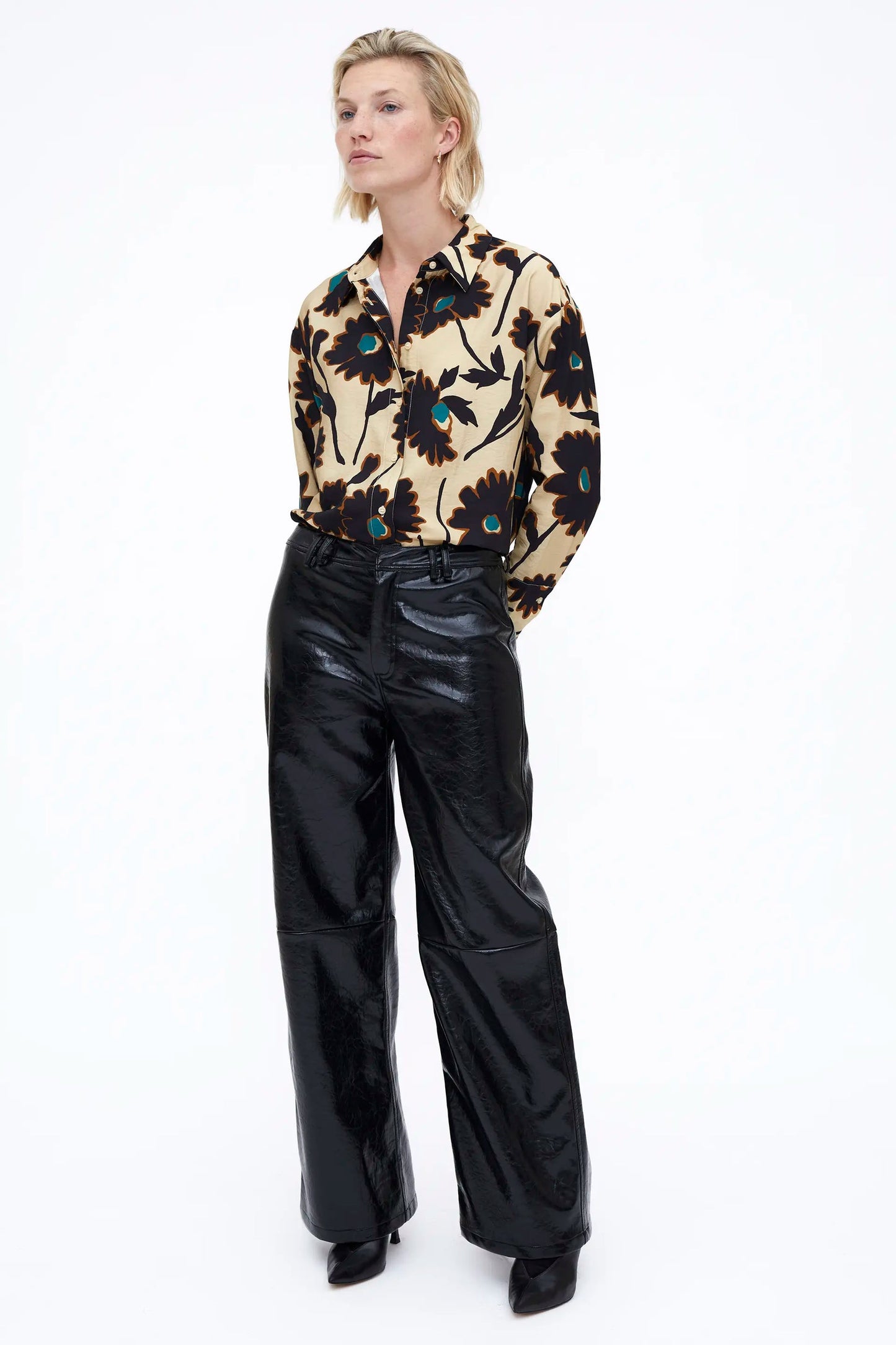 Camicia floreale stampa Giardina