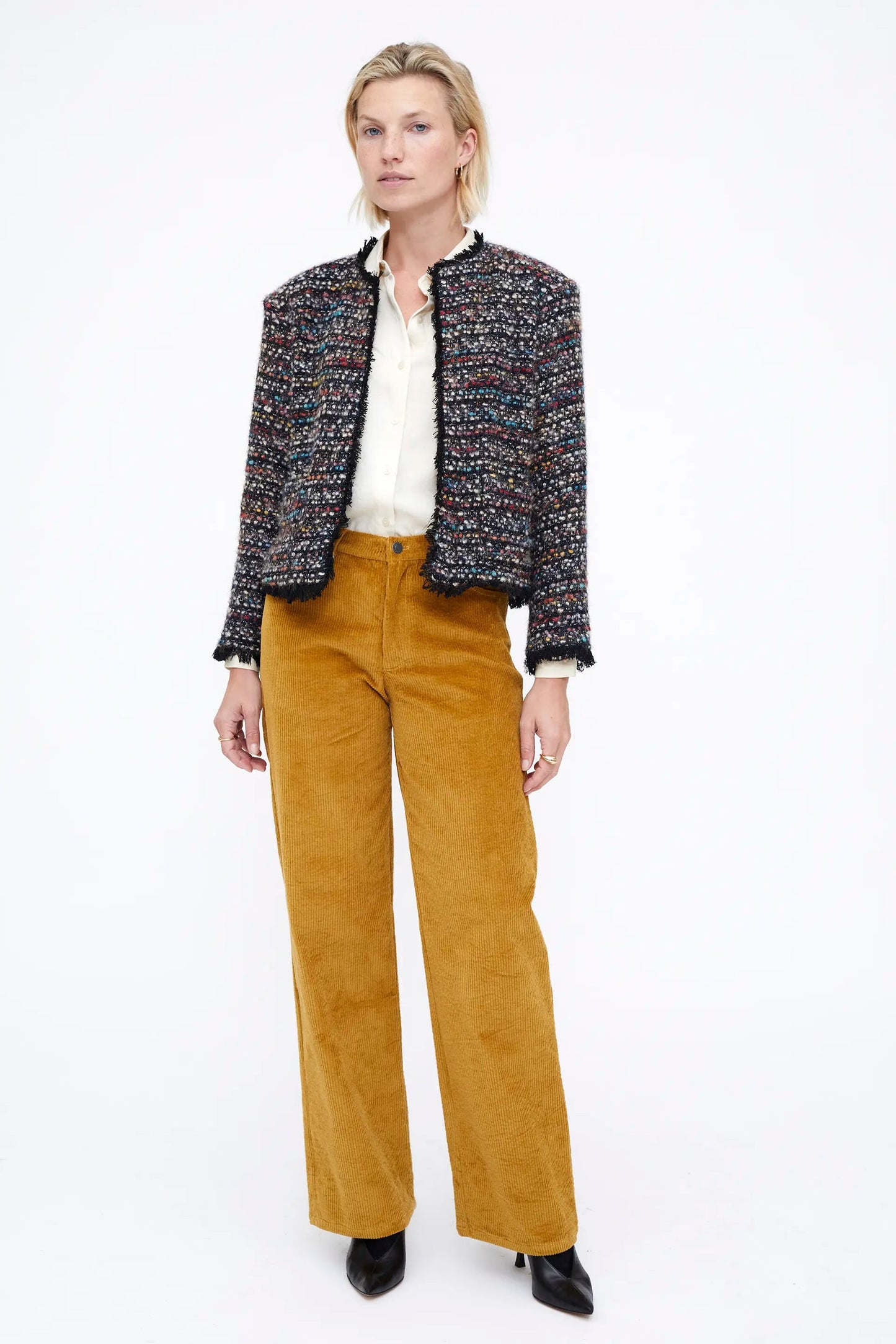Giacca in tweed multicolore