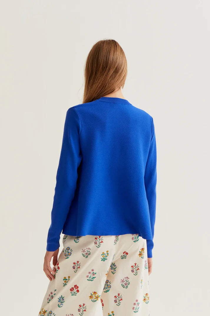 Maglia a maniche lunghe blu