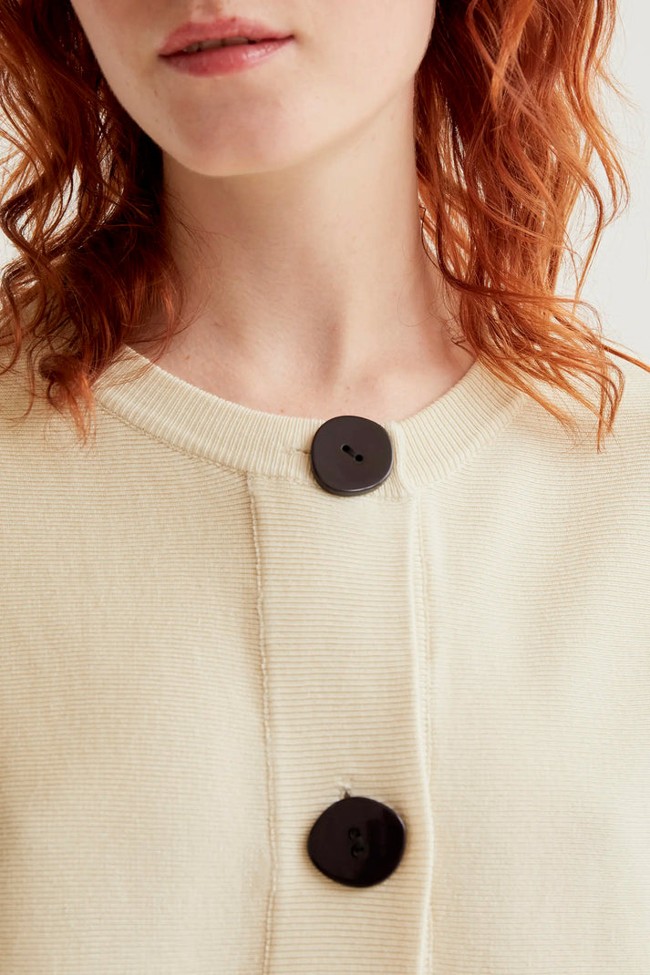 Cardigan maglia bottoni nero