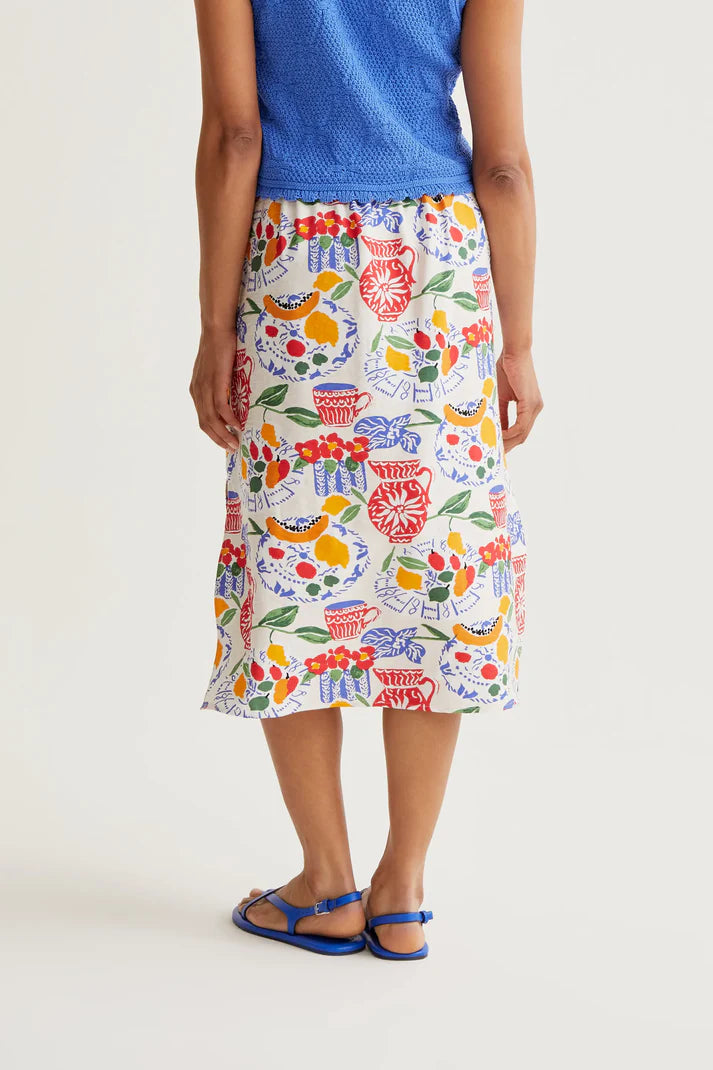 Gonna midi con stampa Lush