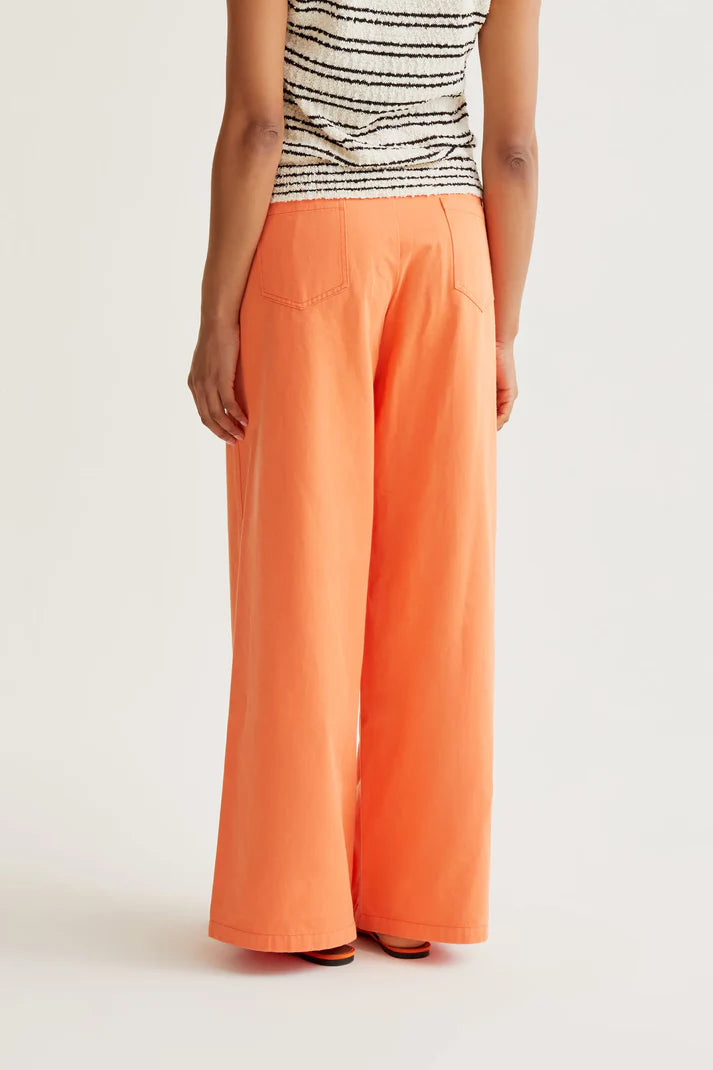 Pantaloni a gamba larga arancioni