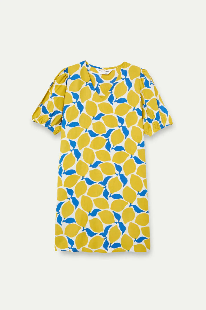 Abito corto con stampa Limoncello