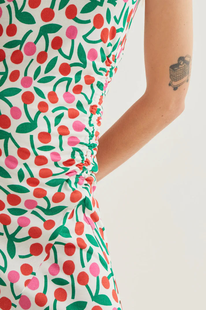 Abito lungo con stampa Ciliegina