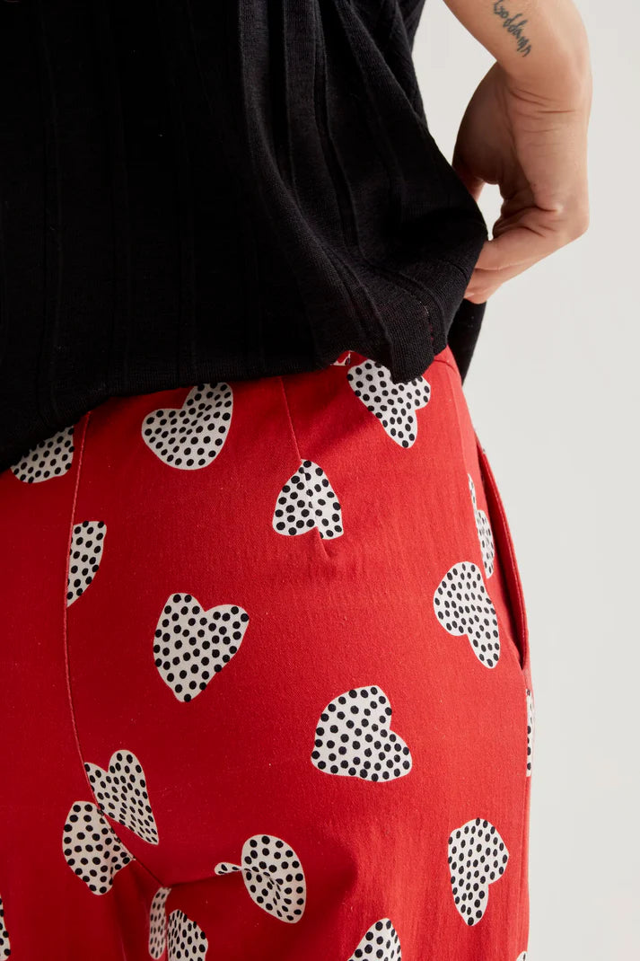Pantaloni con stampa Harmony Red