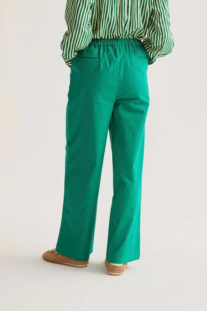 Pantaloni 100% cotone verde