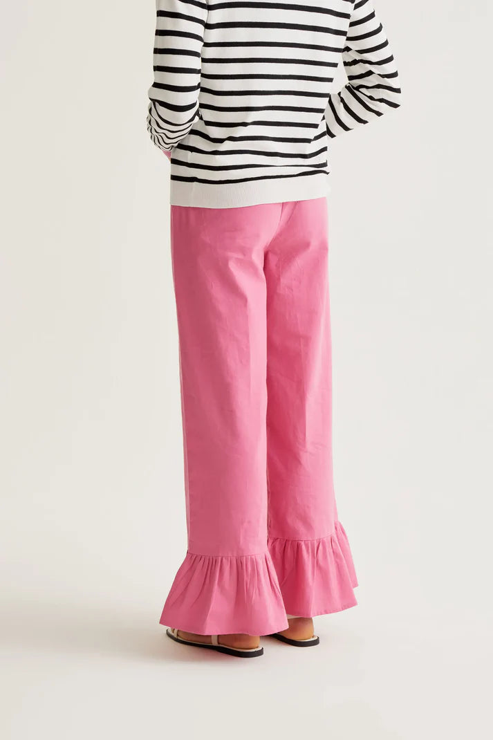 Pantaloni 100% cotone rosa