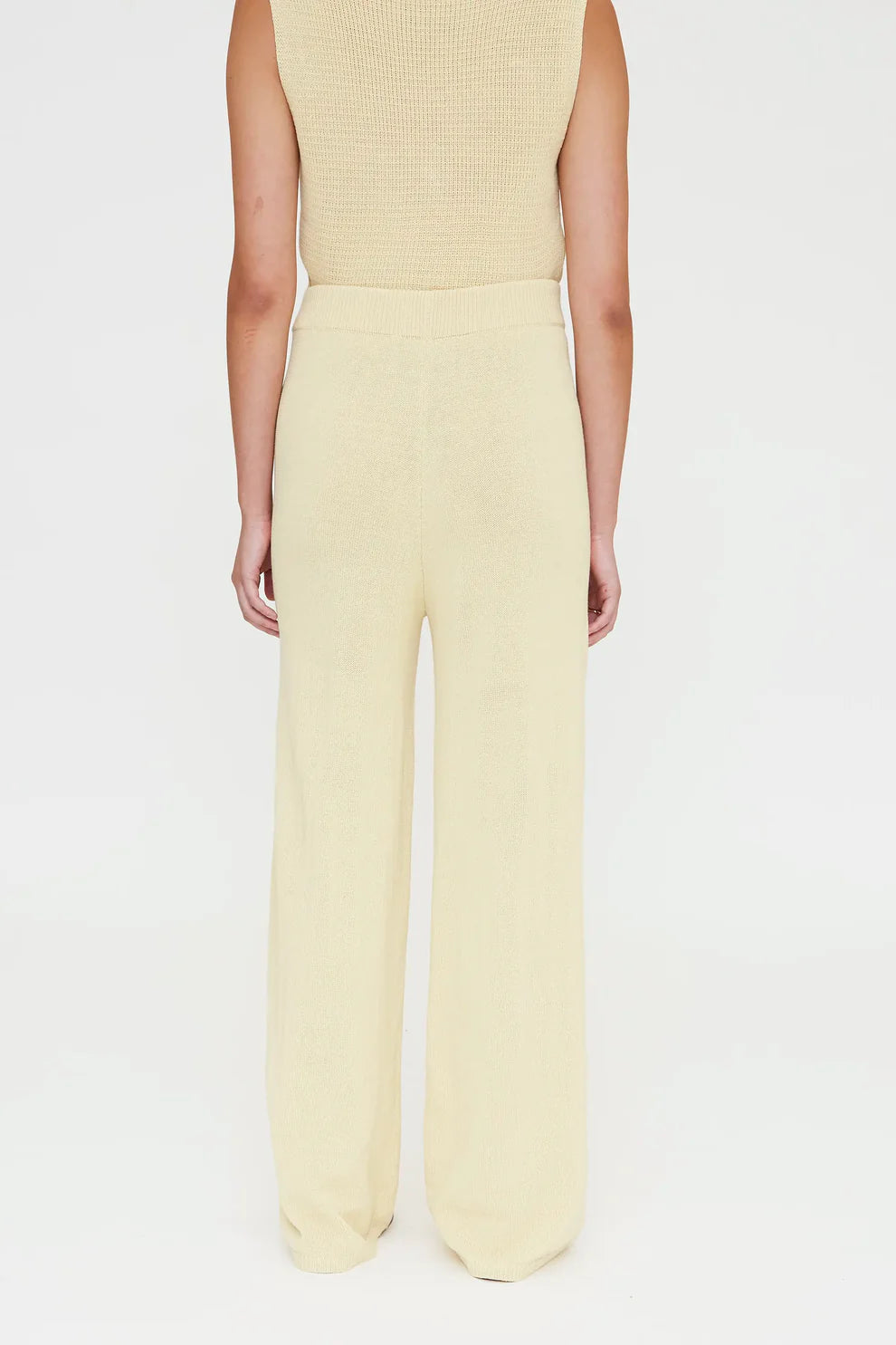 Pantaloni a maglia gialla