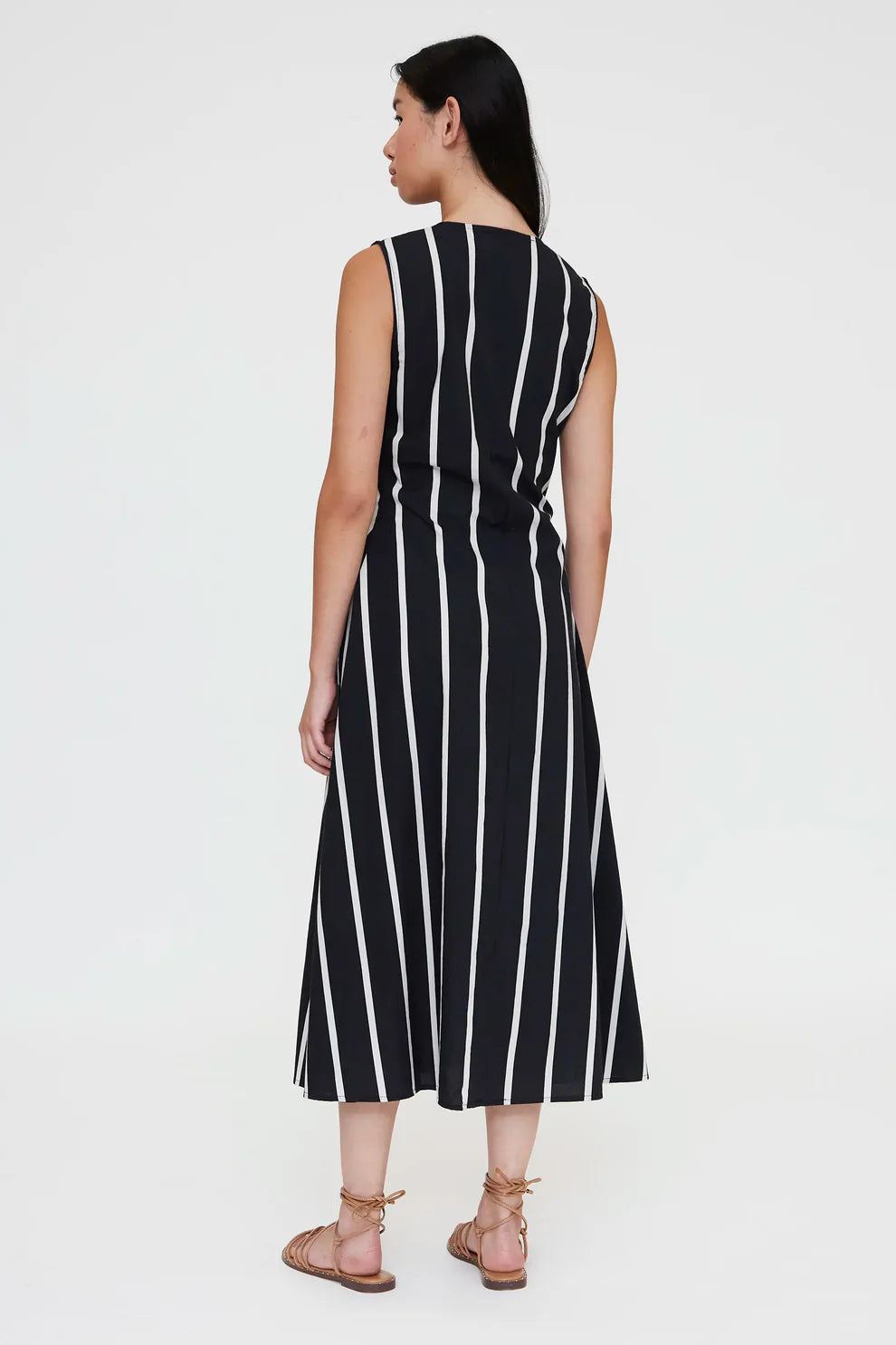 Abito midi con stampa Grimaud Black