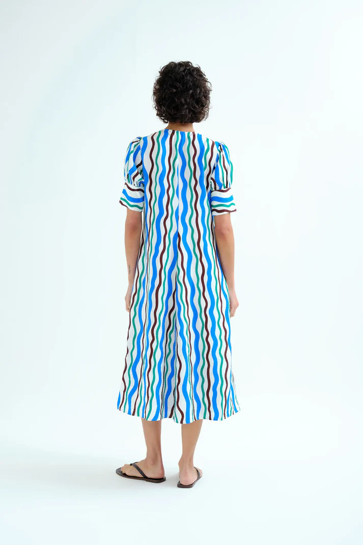 Abito midi con stampa Sea & Mountain