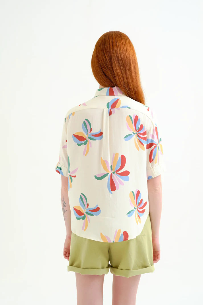 Camicia con stampa Monarda