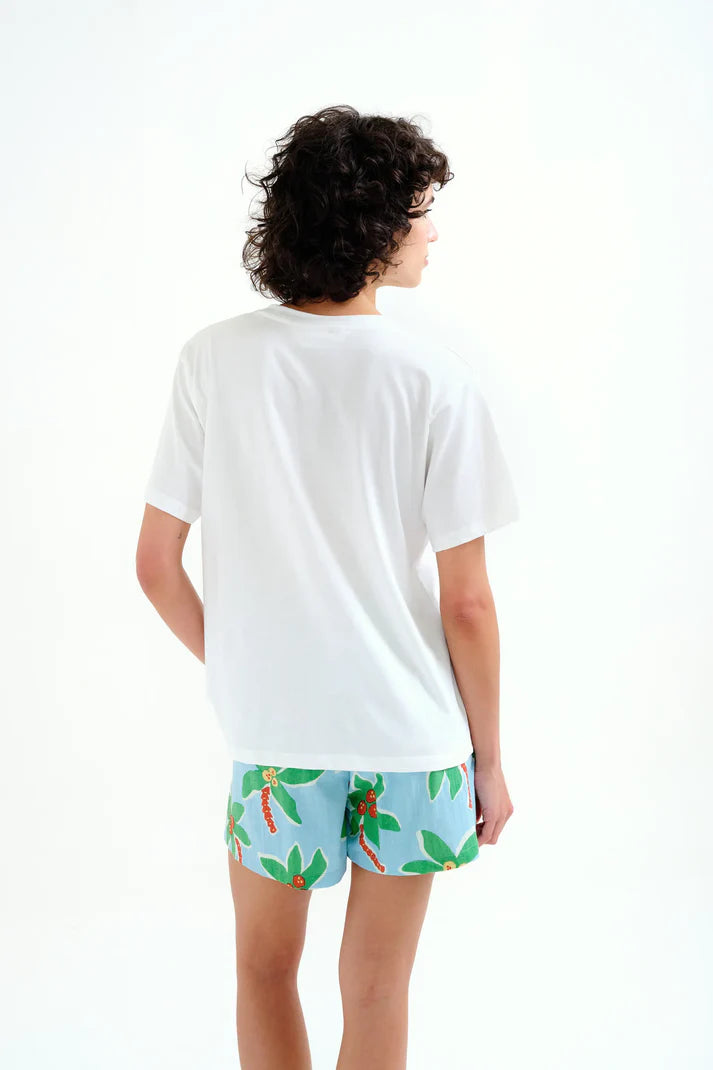 T-shirt con stampa Palm Beach