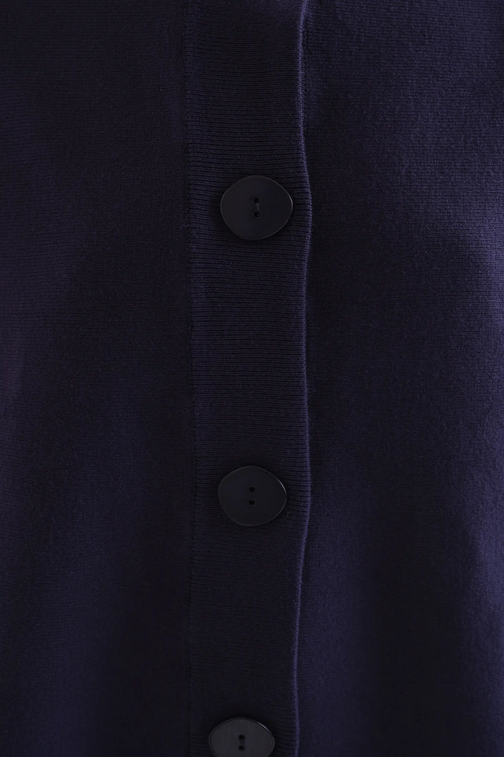 Cardigan basic blu navy