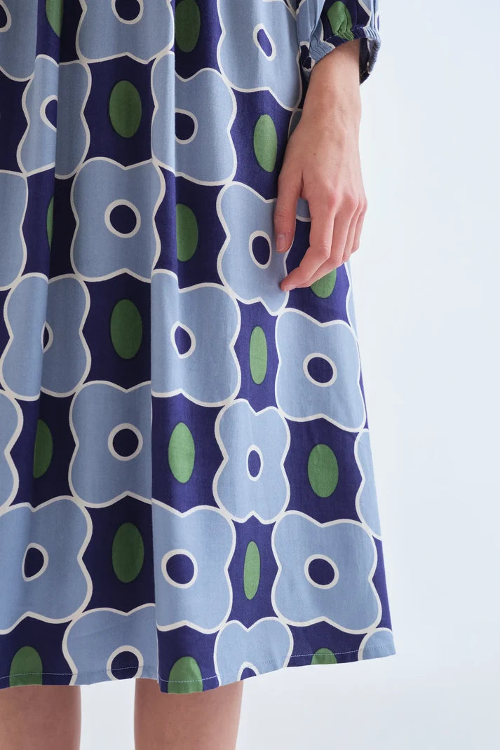 Abito midi con stampa Inverness