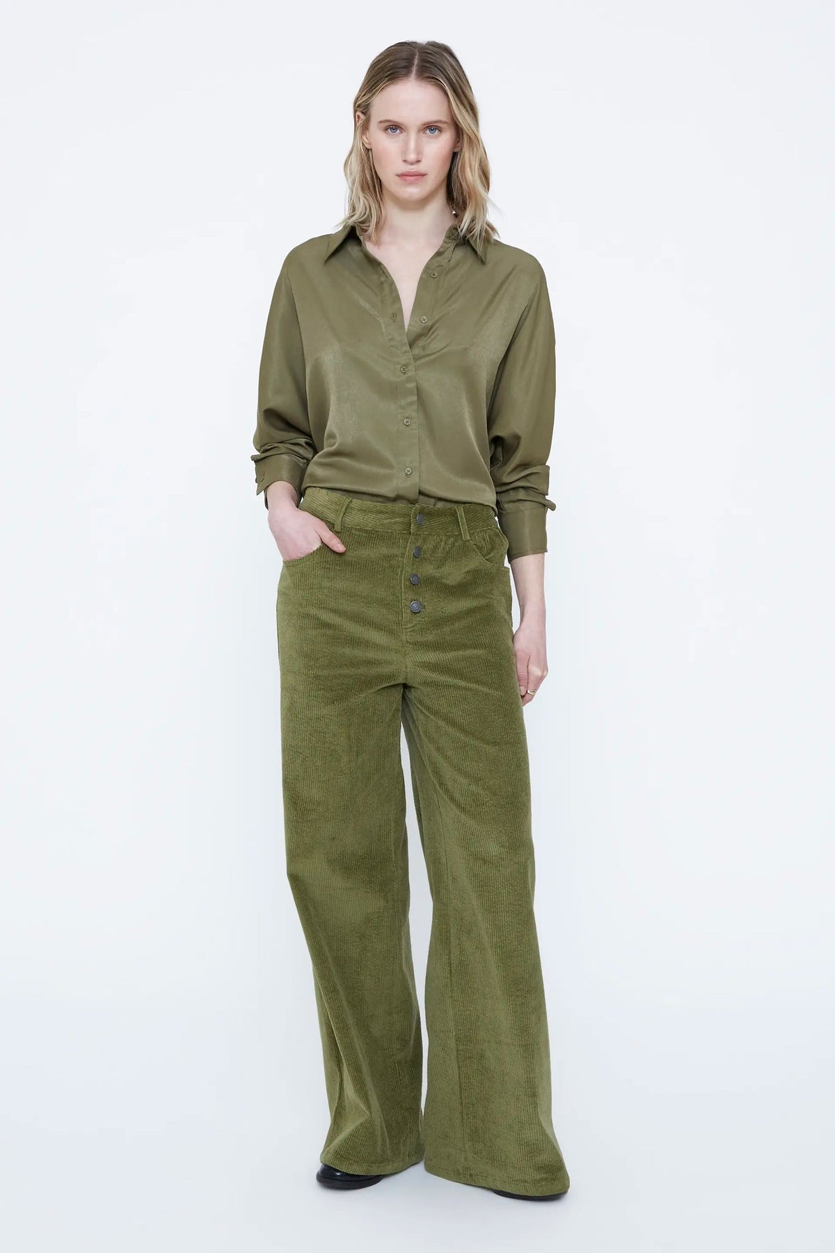 Camicia santin verde oliva