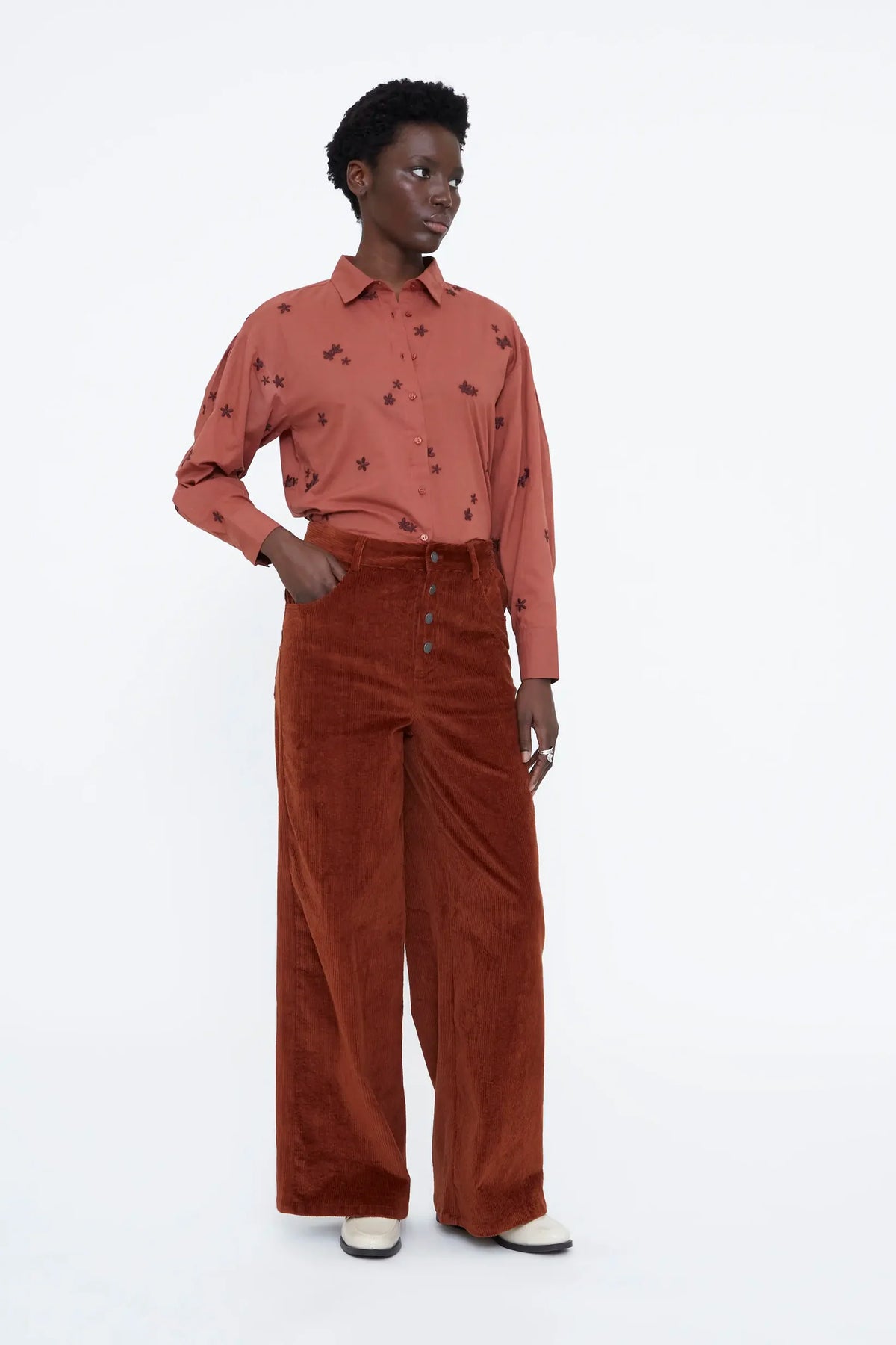 Camicia con stampa Almond Flower