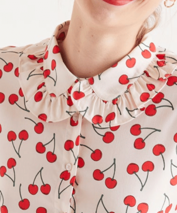 Camicia stampa ciliegie