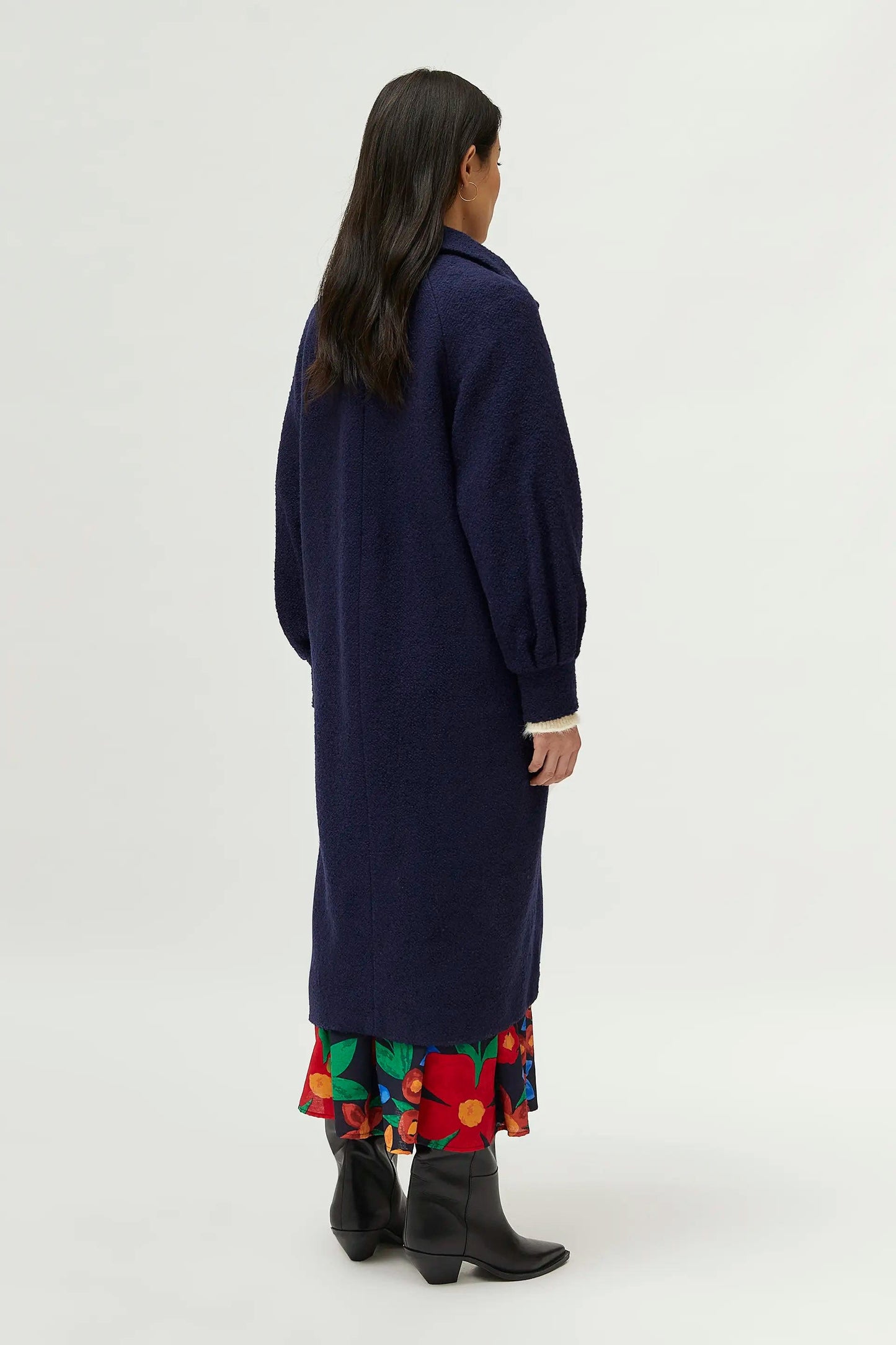 CAPPOTTO MIDI BLU NAVY