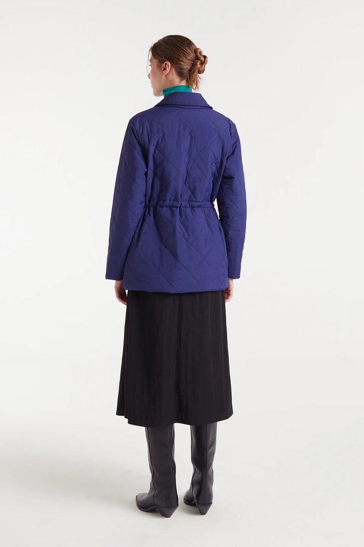 Cappotto corto blu