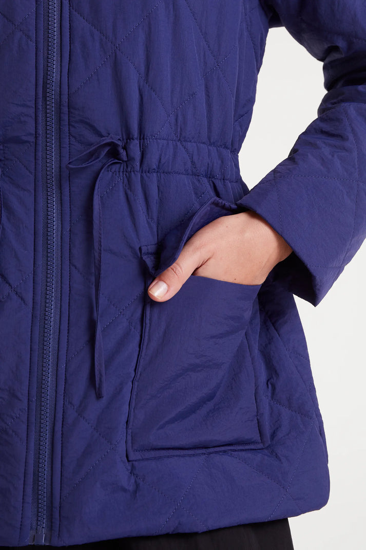 Cappotto corto blu