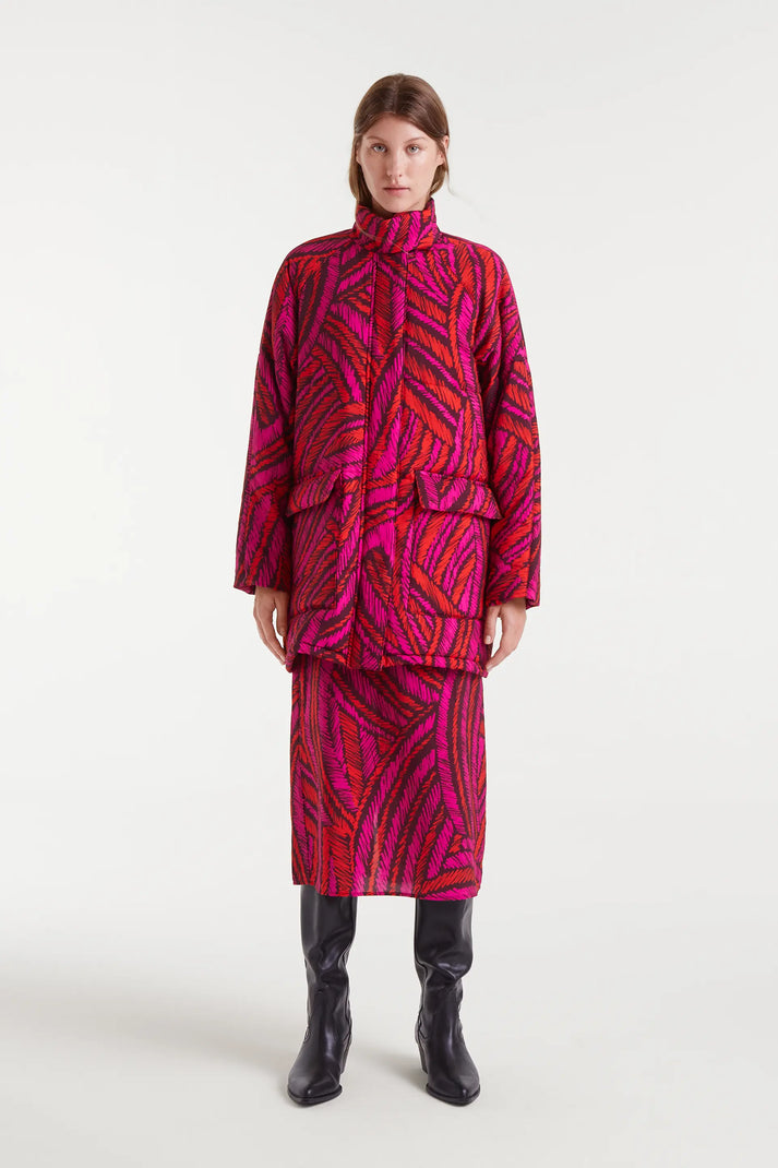 Cappotto con stampa Fedora
