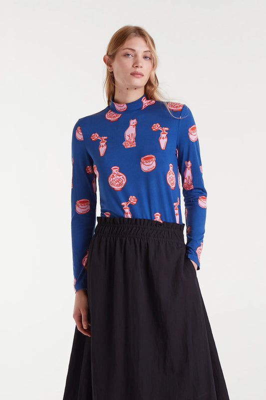 T-shirt con stampa Porcelain