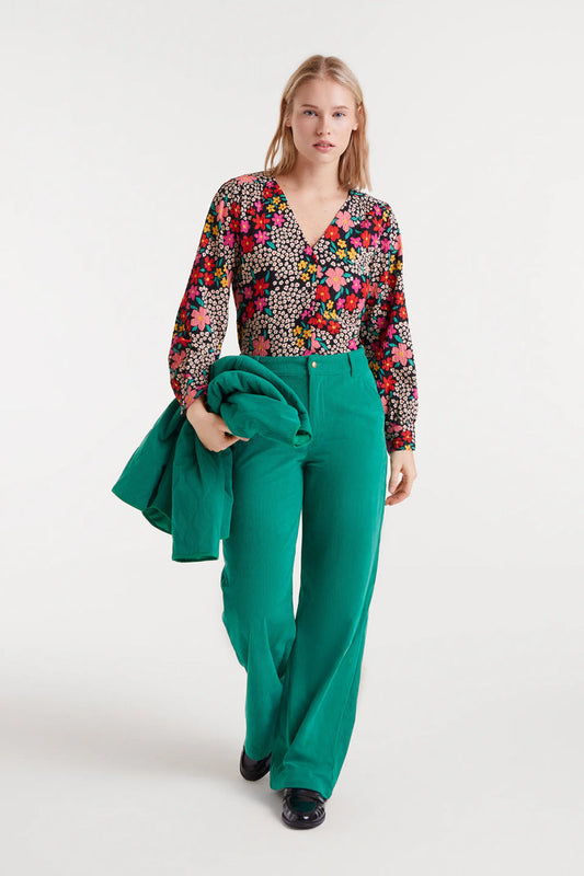 Camicia con stampa Giardino