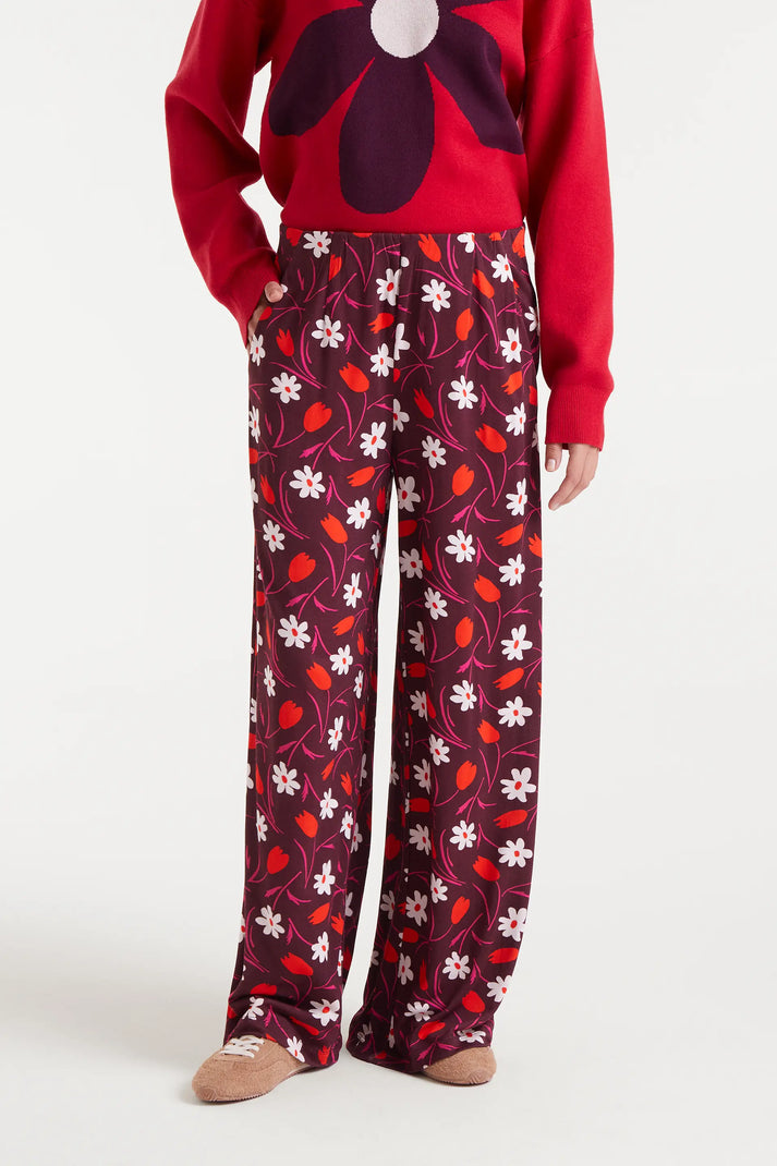 Pantaloni con stampa Tulip
