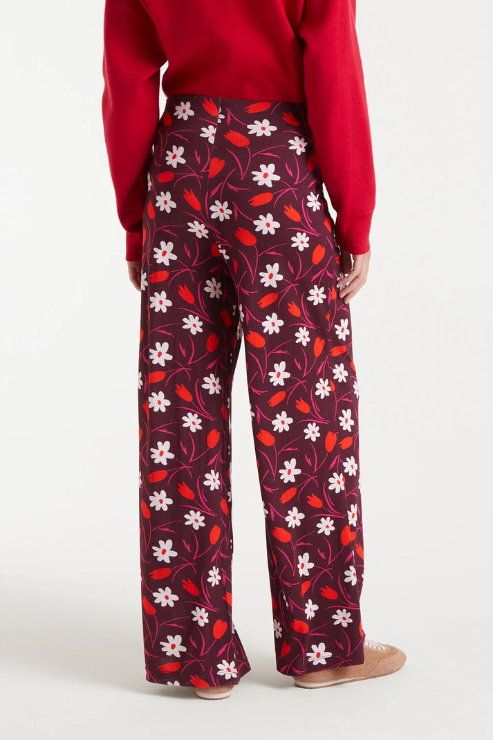 Pantaloni con stampa Tulip