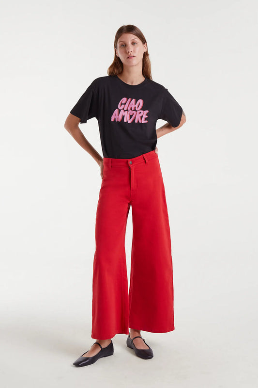 T-shirt 100% cotone con stampa Ciao Amore