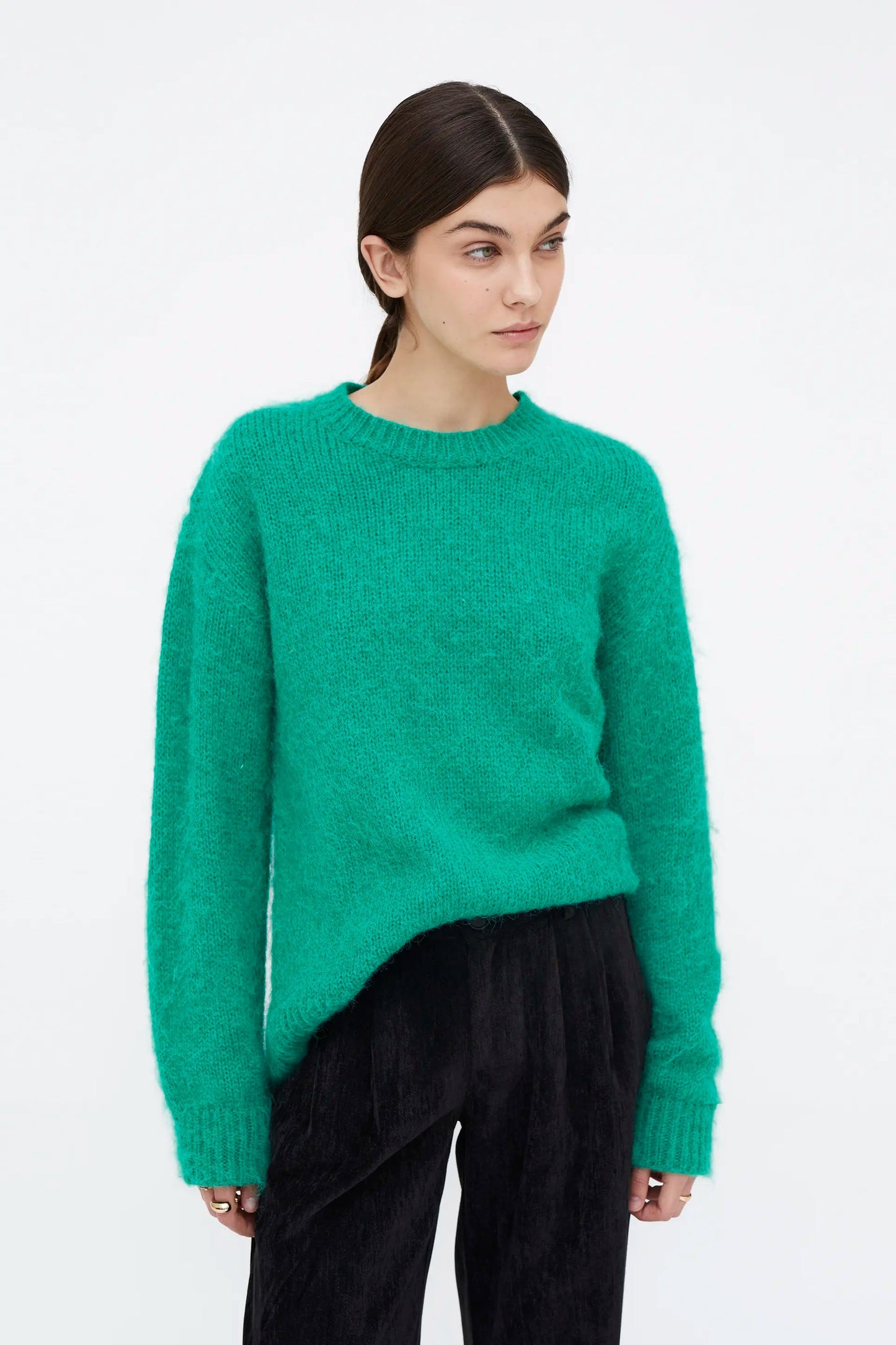 Maglione maglia morbida verde