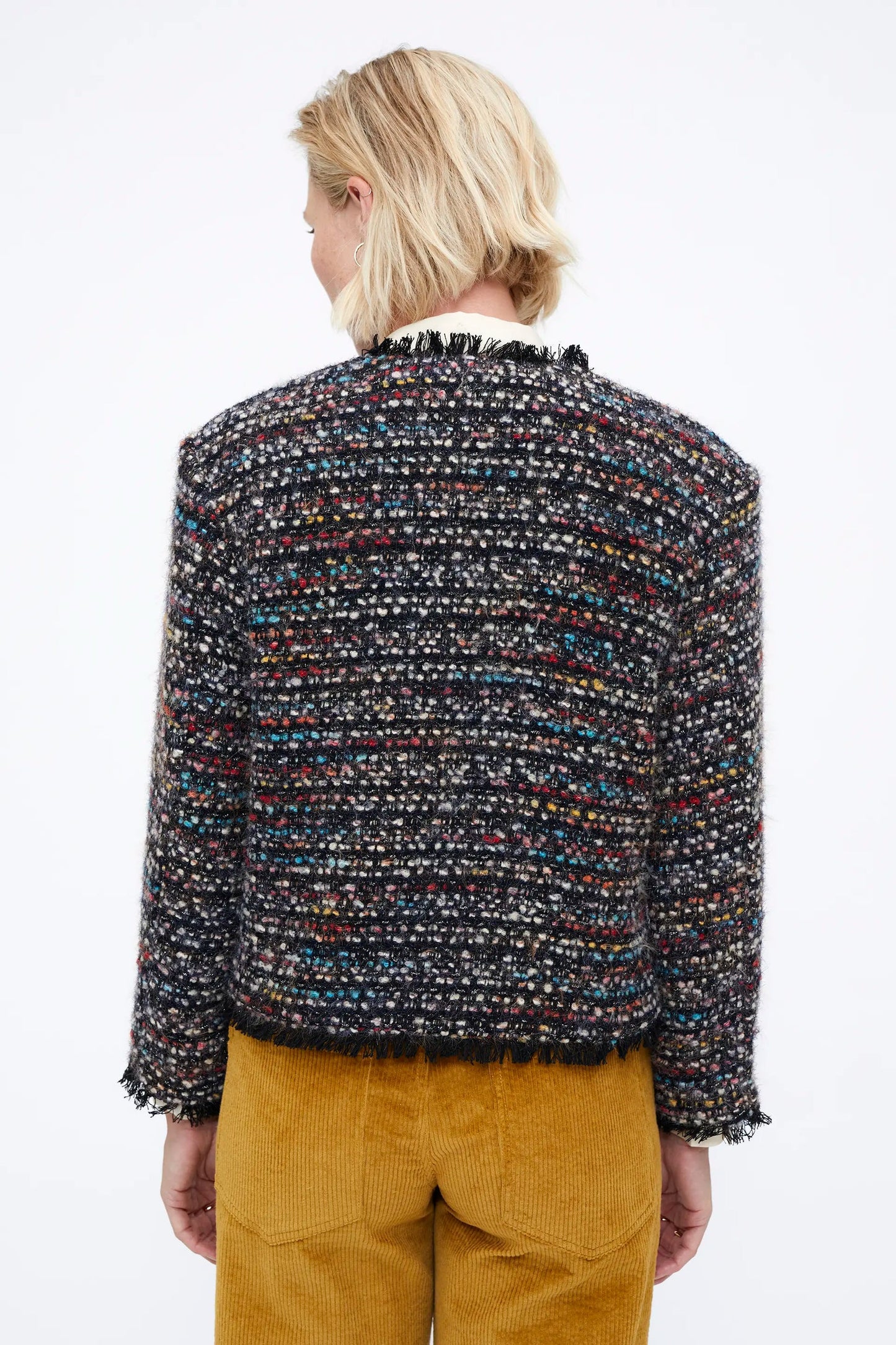 Giacca in tweed multicolore
