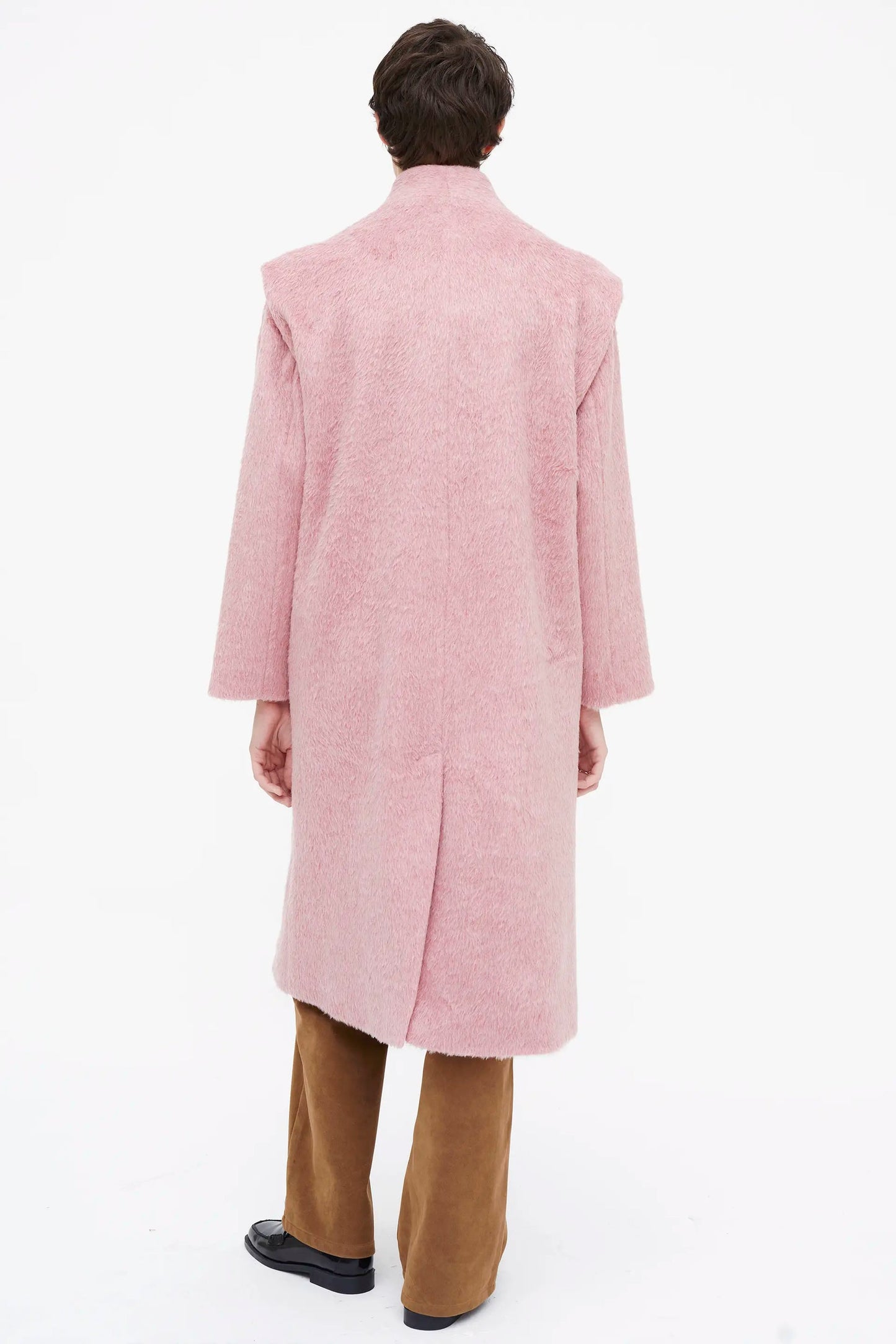 Cappotto lungo rosa