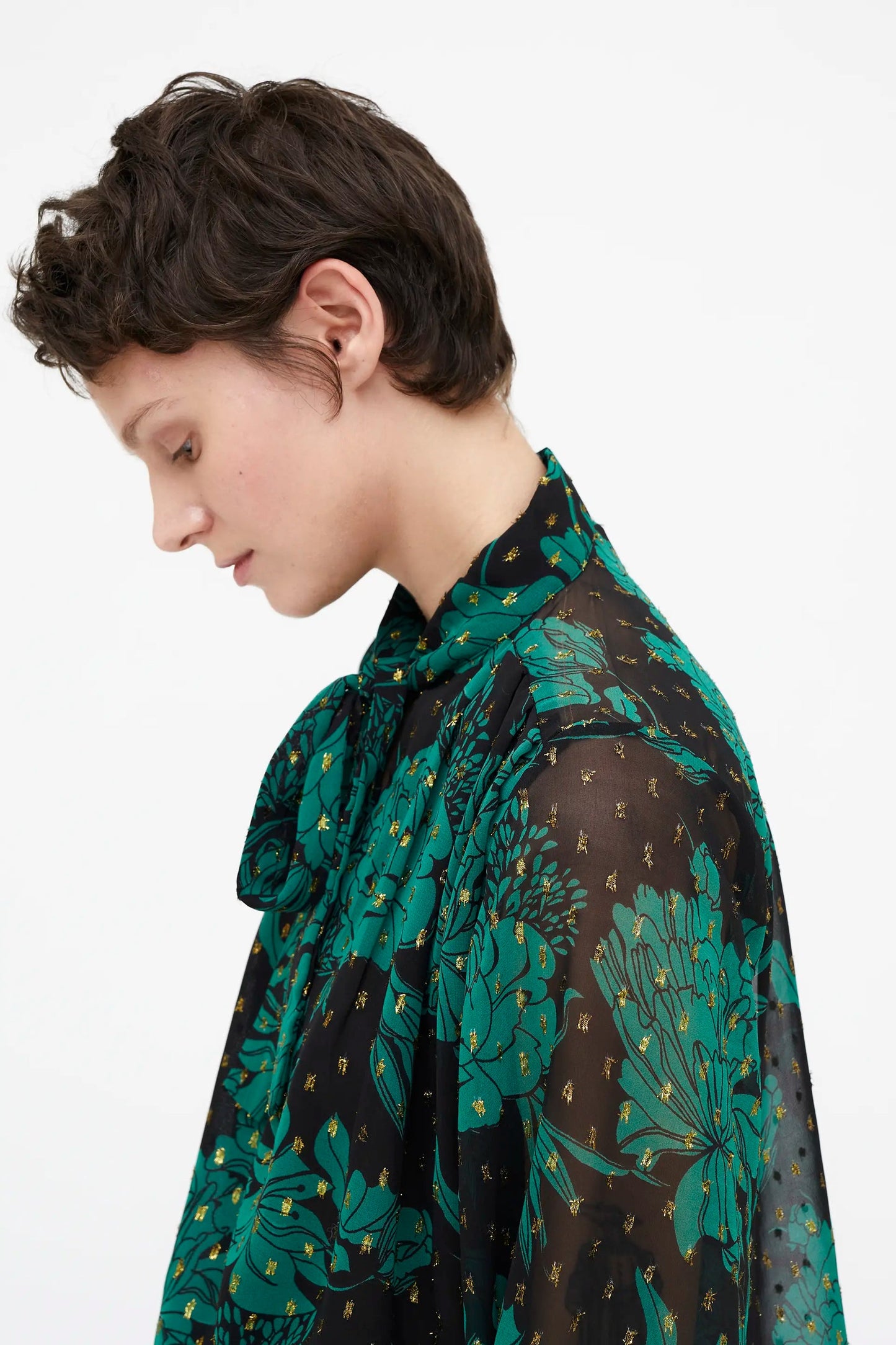 Camicia fluida con stampa Wild Flower