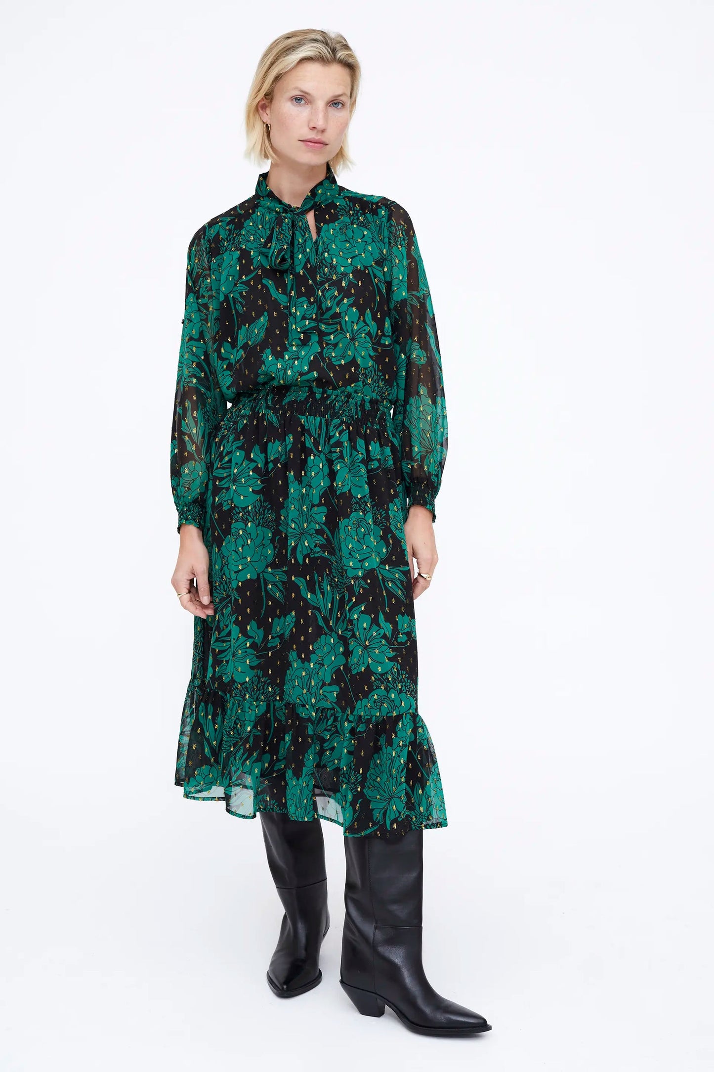 Gonna midi con stampa Wild Flower