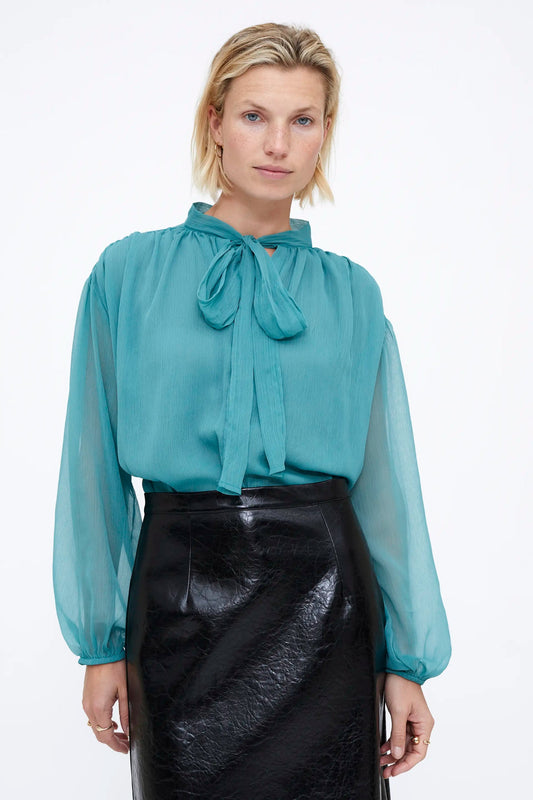 Camicia chiffon Azzurro