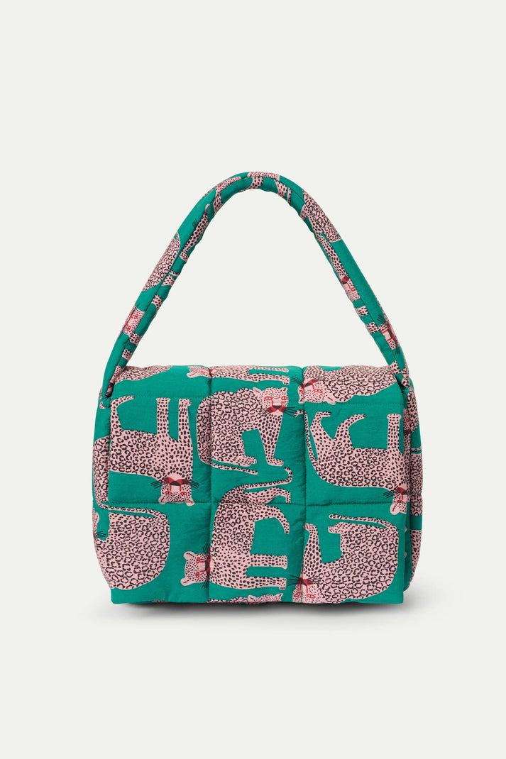 Borsa imbottita con stampa Onca