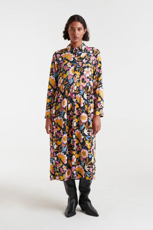 Abito midi con stampa Baboushka