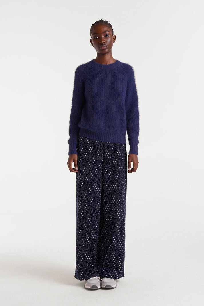 Pantaloni jacquard con stampa Super Mini Dots