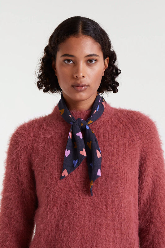 Fazzoletto leggero con stampa Potpourri