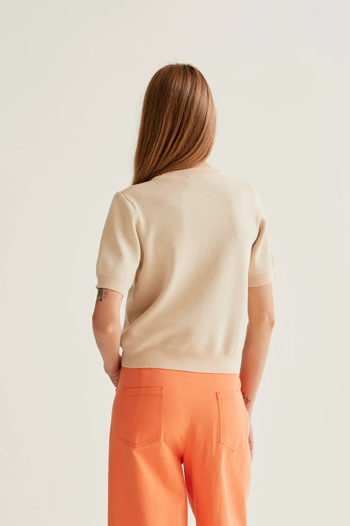 Maglione lavorato a maglia con stampa Tulip Big