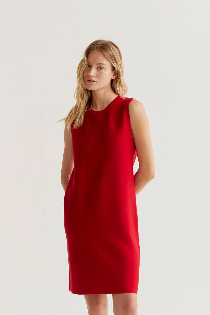 Abito corto maglia rossa