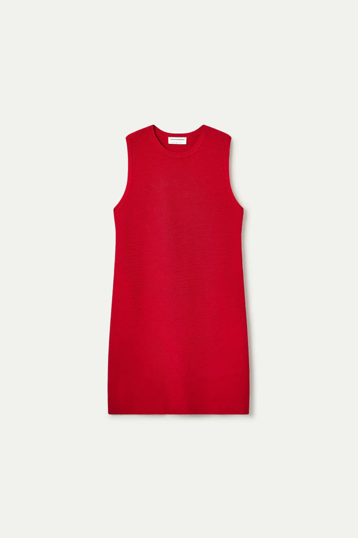 Abito corto maglia rossa