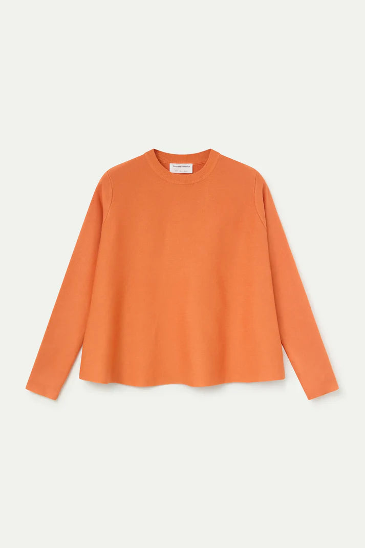Maglia maglia manica lunga arancione