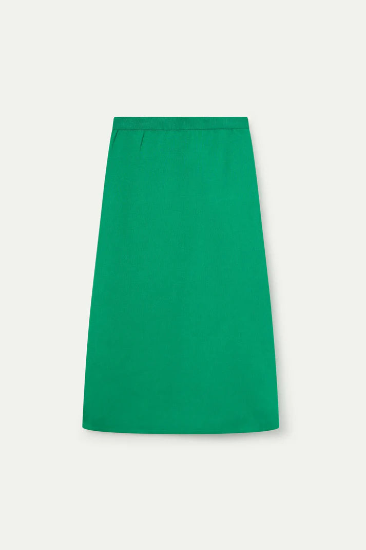 Gonna midi punto blu verde