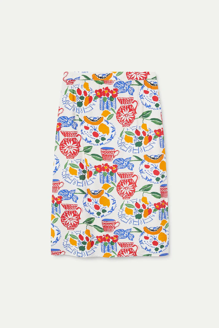 Gonna midi con stampa Lush