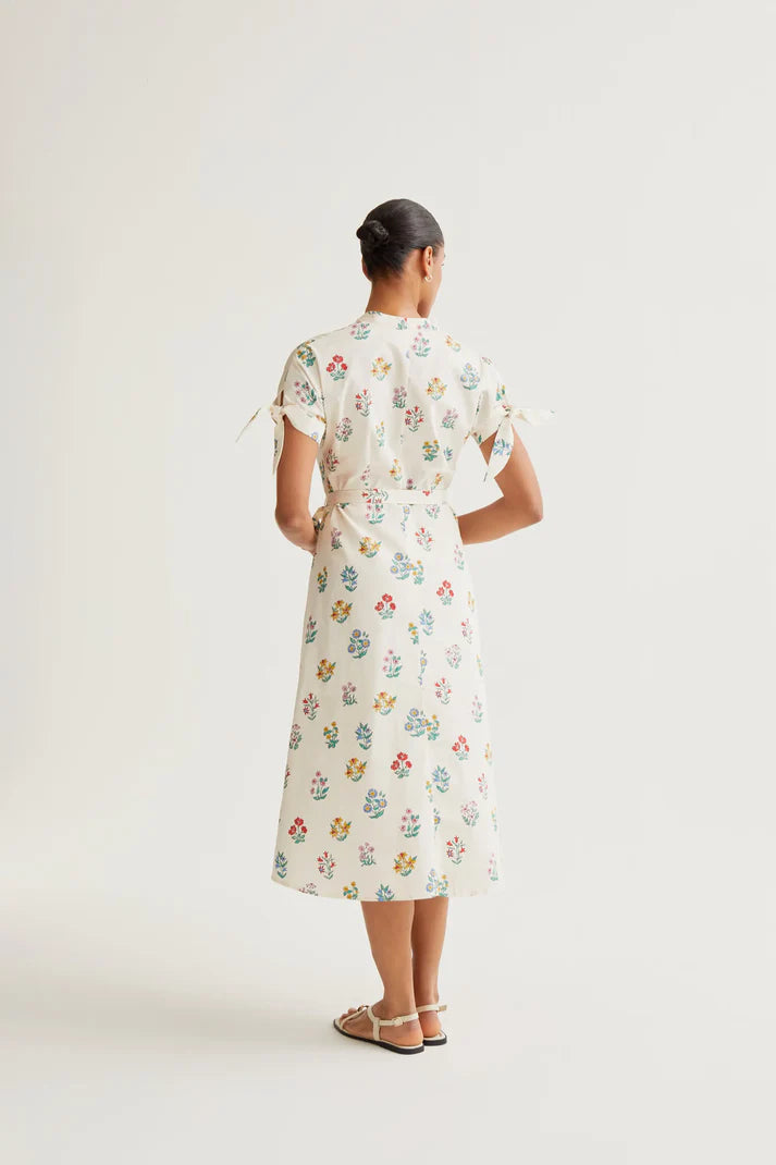 Abito midi con stampa Gardener